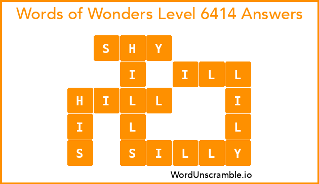 Words of Wonders Level 6414 Answers