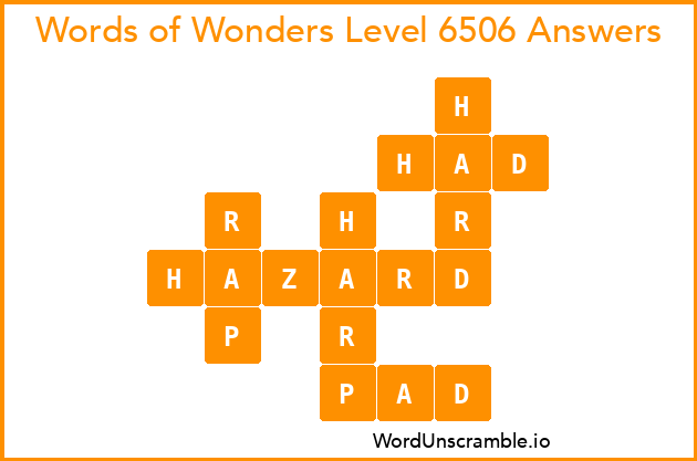 Words of Wonders Level 6506 Answers