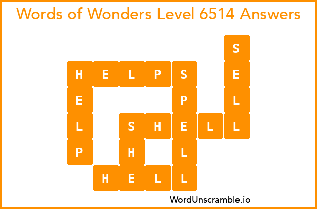 Words of Wonders Level 6514 Answers
