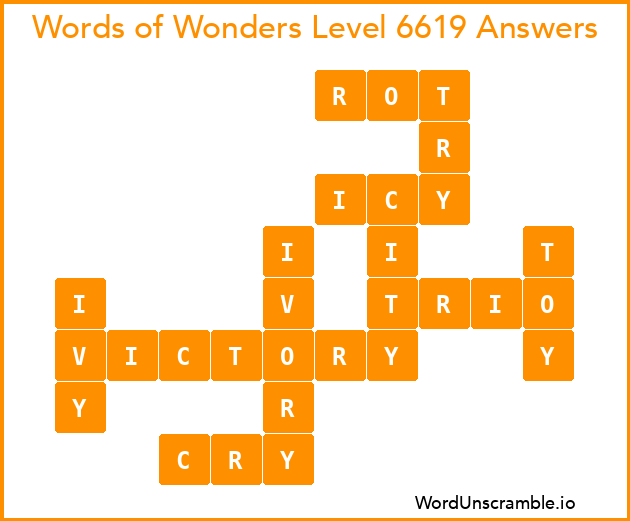 Words of Wonders Level 6619 Answers