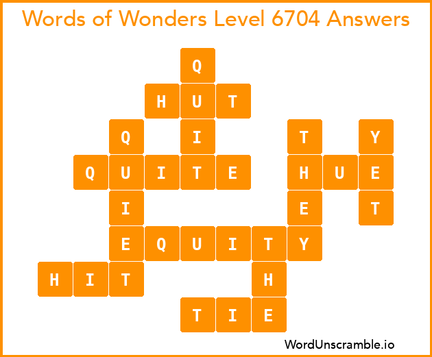 Words of Wonders Level 6704 Answers