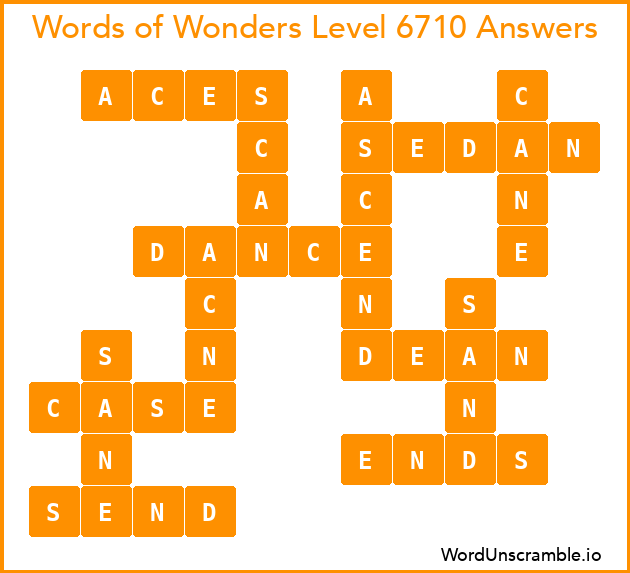 Words of Wonders Level 6710 Answers