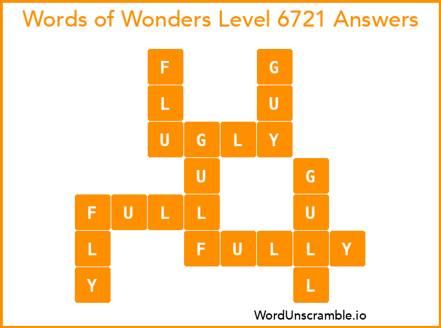 Words of Wonders Level 6721 Answers