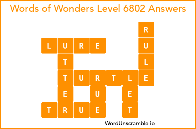 Words of Wonders Level 6802 Answers