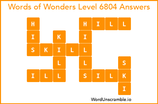 Words of Wonders Level 6804 Answers