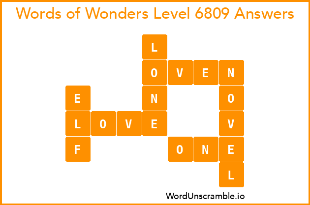 Words of Wonders Level 6809 Answers