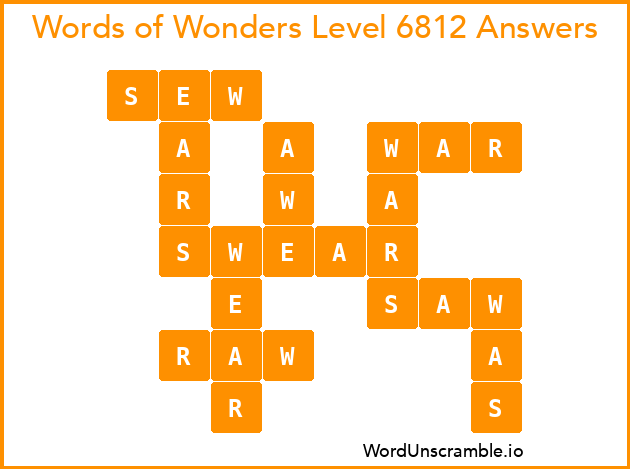 Words of Wonders Level 6812 Answers