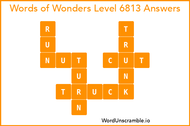Words of Wonders Level 6813 Answers