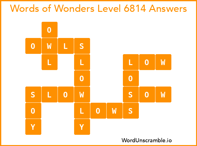 Words of Wonders Level 6814 Answers