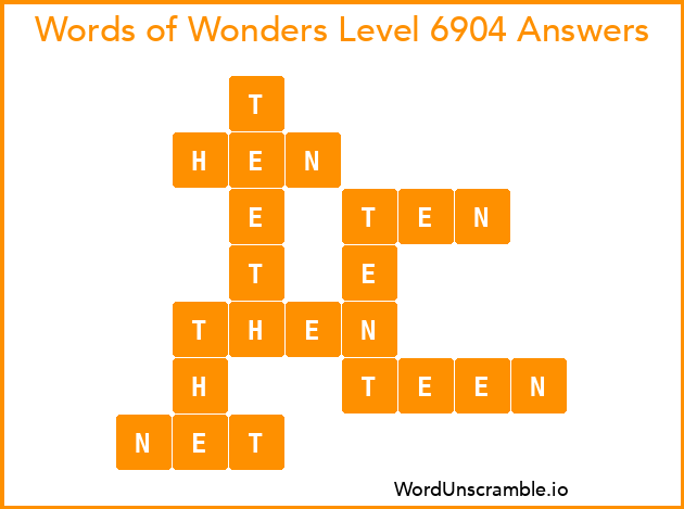 Words of Wonders Level 6904 Answers