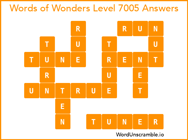 Words of Wonders Level 7005 Answers