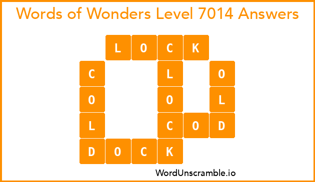 Words of Wonders Level 7014 Answers