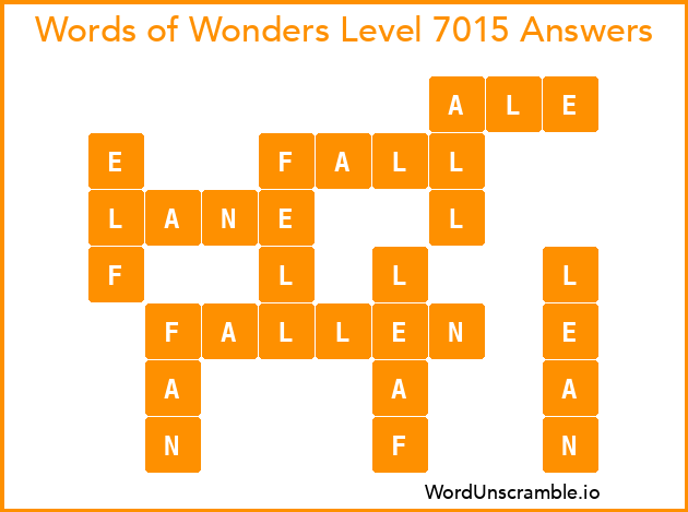 Words of Wonders Level 7015 Answers