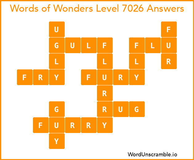 Words of Wonders Level 7026 Answers