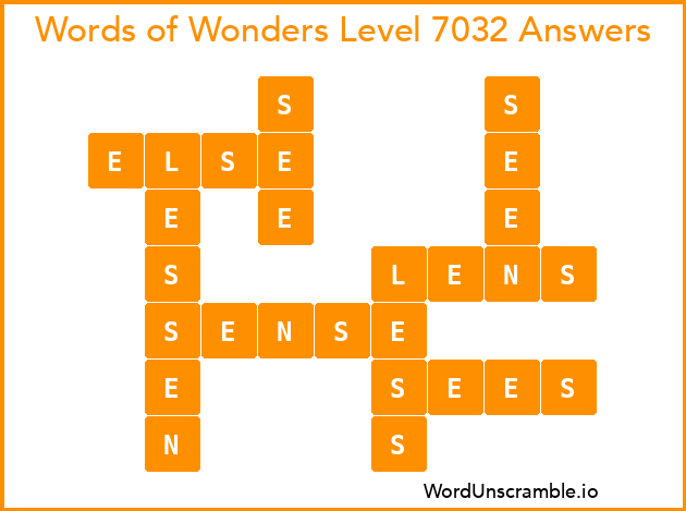 Words of Wonders Level 7032 Answers