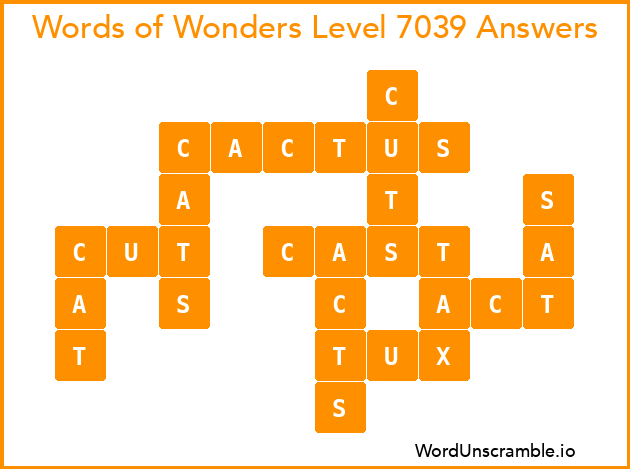 Words of Wonders Level 7039 Answers