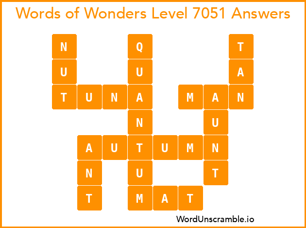 Words of Wonders Level 7051 Answers