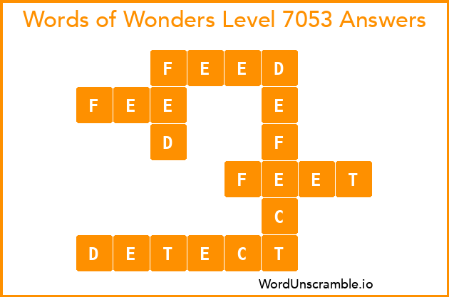 Words of Wonders Level 7053 Answers