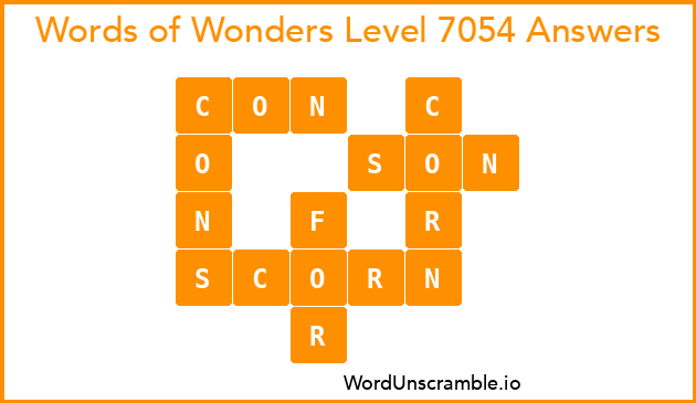 Words of Wonders Level 7054 Answers