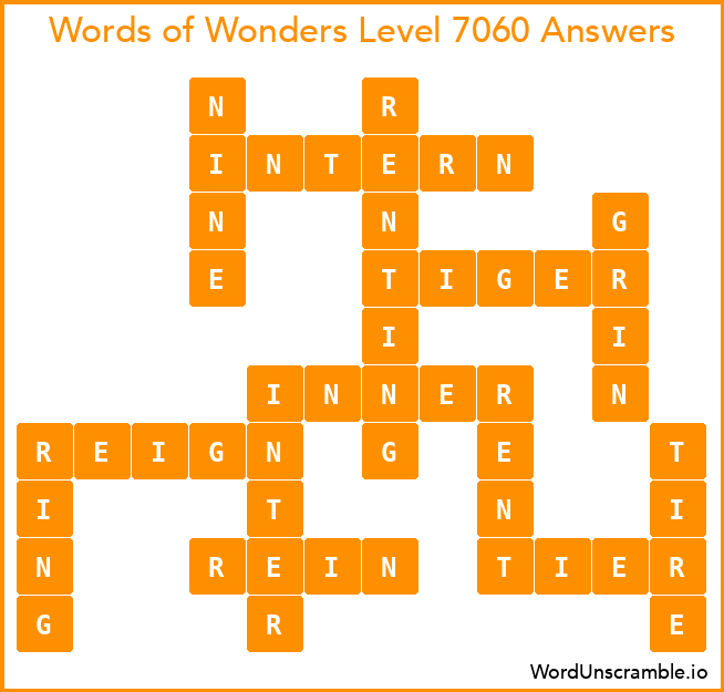 Words of Wonders Level 7060 Answers