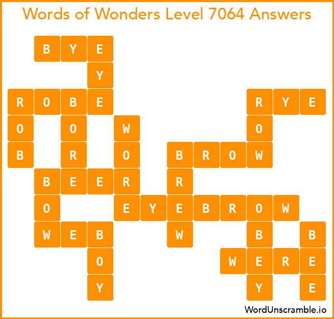 Words of Wonders Level 7064 Answers
