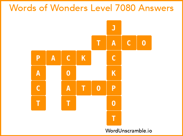 Words of Wonders Level 7080 Answers