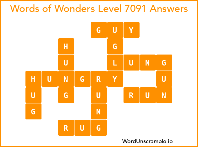 Words of Wonders Level 7091 Answers