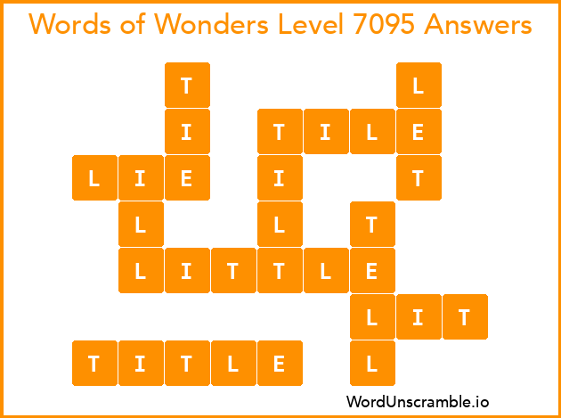 Words of Wonders Level 7095 Answers