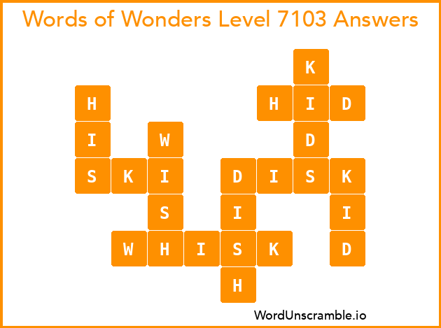 Words of Wonders Level 7103 Answers