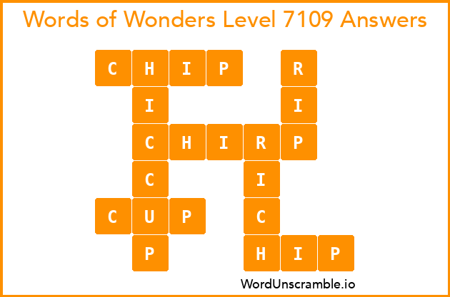 Words of Wonders Level 7109 Answers