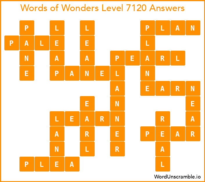 Words of Wonders Level 7120 Answers