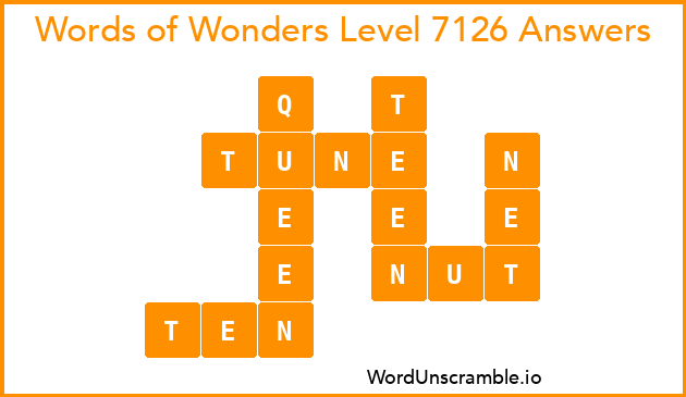 Words of Wonders Level 7126 Answers
