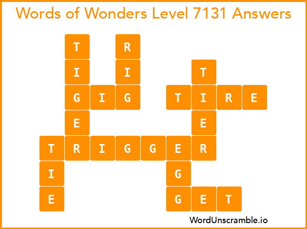 Words of Wonders Level 7131 Answers