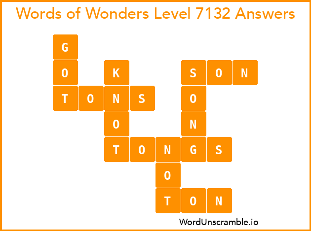 Words of Wonders Level 7132 Answers