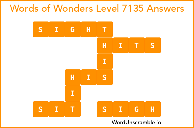 Words of Wonders Level 7135 Answers