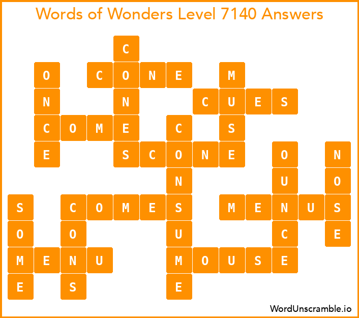 Words of Wonders Level 7140 Answers