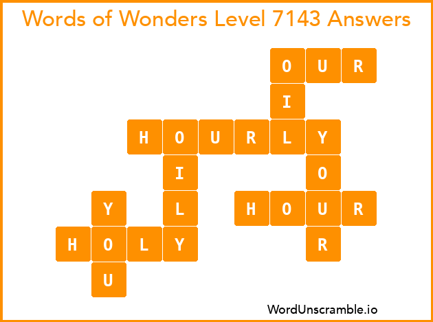 Words of Wonders Level 7143 Answers