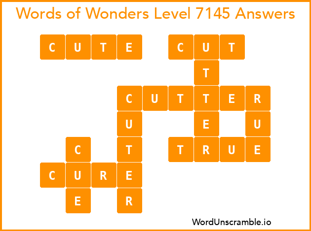 Words of Wonders Level 7145 Answers