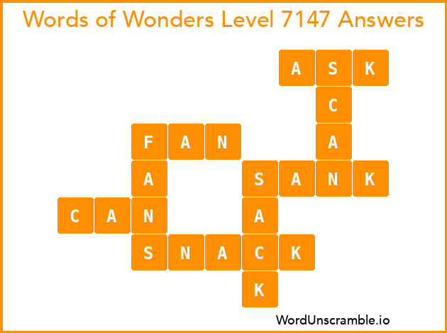 Words of Wonders Level 7147 Answers