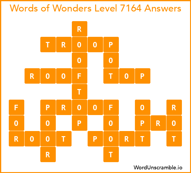 Words of Wonders Level 7164 Answers