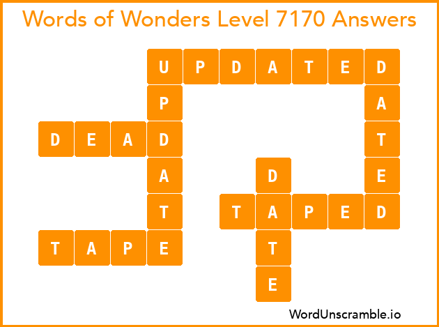 Words of Wonders Level 7170 Answers