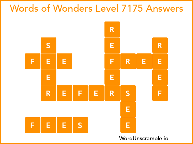 Words of Wonders Level 7175 Answers