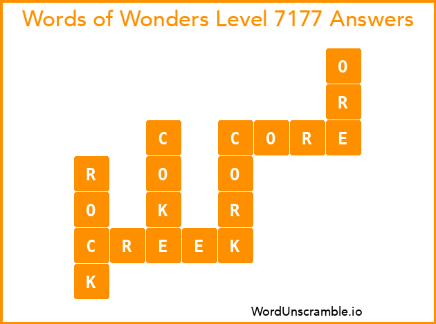 Words of Wonders Level 7177 Answers
