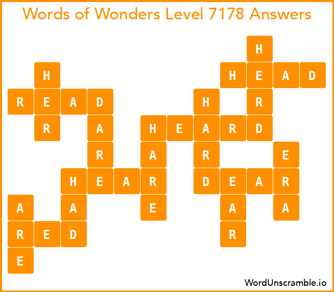 Words of Wonders Level 7178 Answers