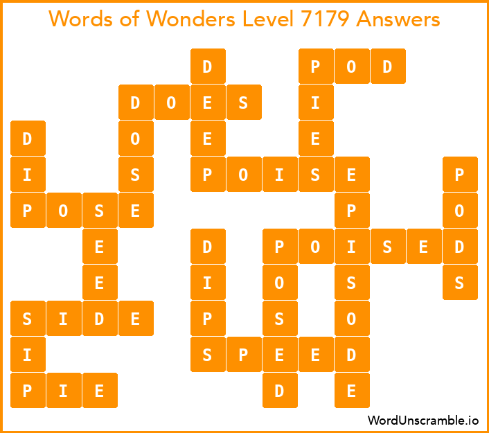 Words of Wonders Level 7179 Answers