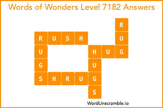 Words of Wonders Level 7182 Answers