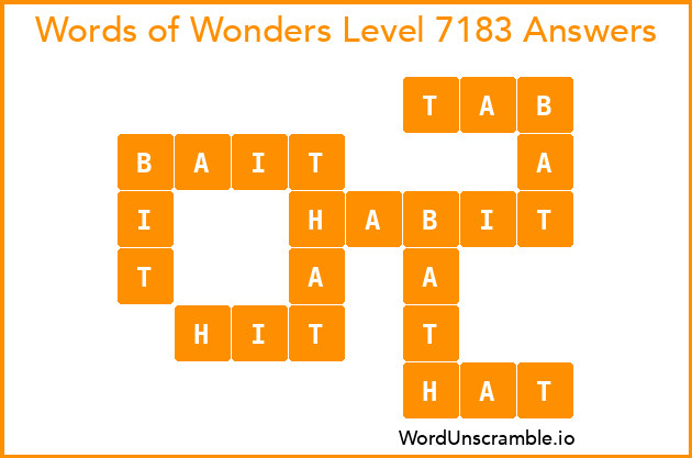Words of Wonders Level 7183 Answers