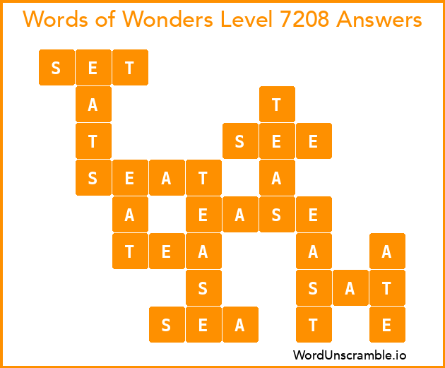 Words of Wonders Level 7208 Answers