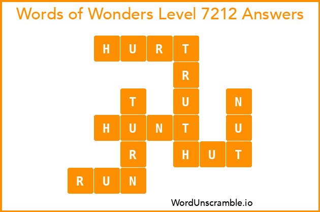 Words of Wonders Level 7212 Answers