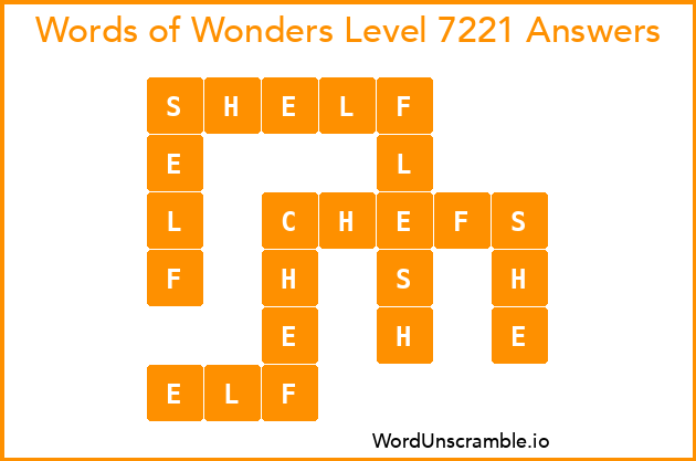 Words of Wonders Level 7221 Answers